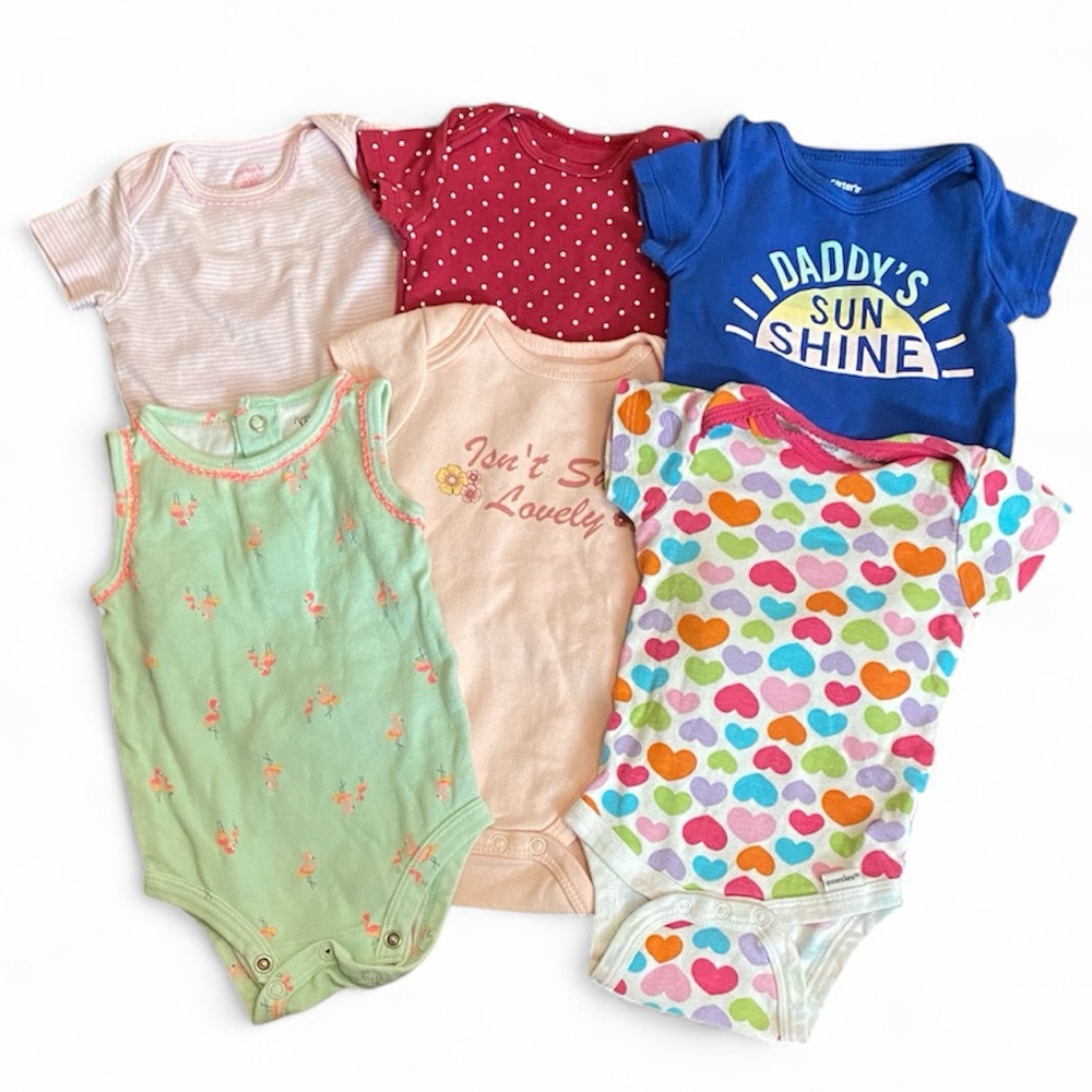 Baby Girl Onesie Bundle 3 and 3-6 Months